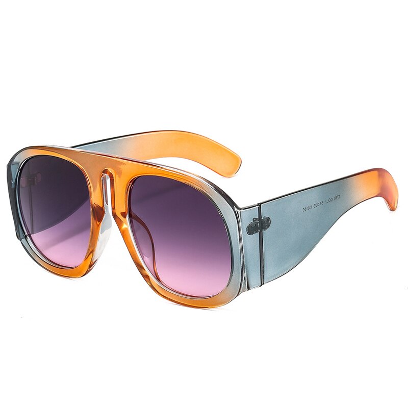 Oversized Square Goggle Sunglasses Women Steampunk Big Frame Gradient Lens Sun Glasses Female Eyeglass