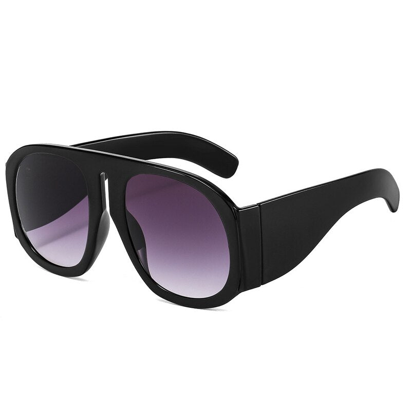 Oversized Square Goggle Sunglasses Women Steampunk Big Frame Gradient Lens Sun Glasses Female Eyeglass