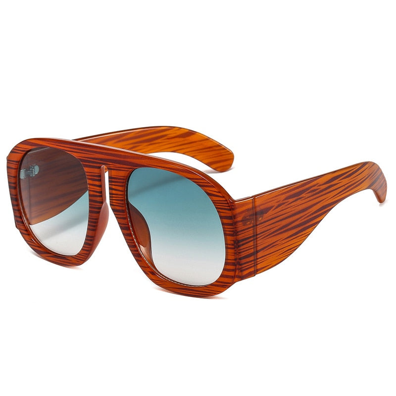 Oversized Square Goggle Sunglasses Women Steampunk Big Frame Gradient Lens Sun Glasses Female Eyeglass