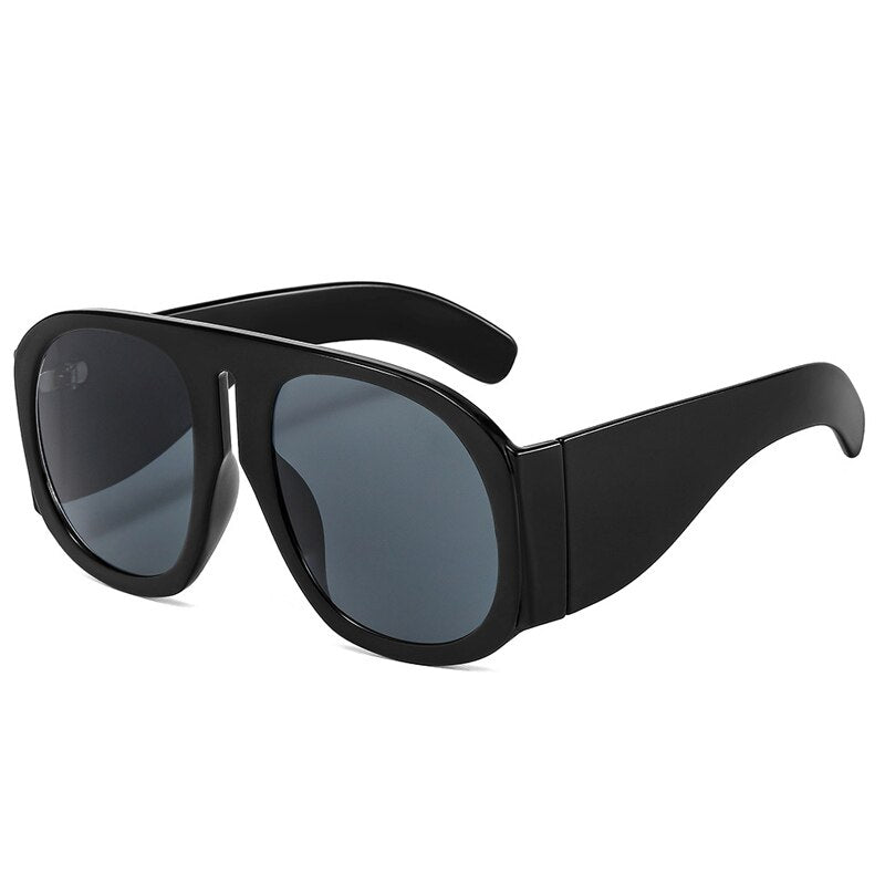 Oversized Square Goggle Sunglasses Women Steampunk Big Frame Gradient Lens Sun Glasses Female Eyeglass